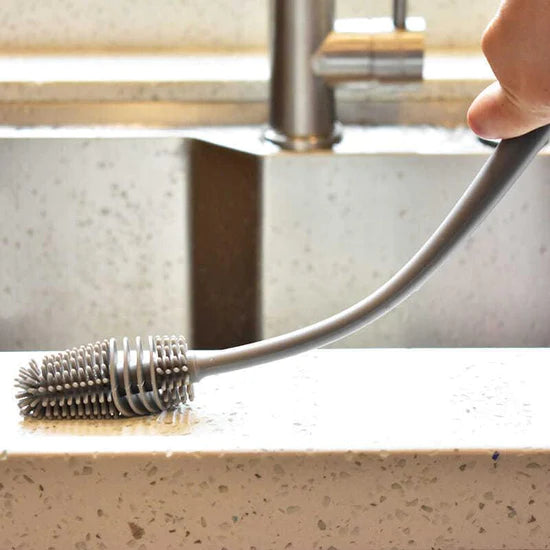 Escova de Silicone Para Lavar Copos, Garrafas, Mamadeiras ou Taças